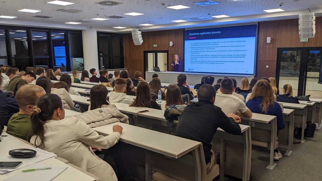 We had our first micro-lecture: BLOCKCHAIN IN E -BUSINESS ECOSYSTEMS